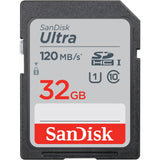 SanDisk Ultra 32GB UHS-I SDXC Memory Card - 120MB/s Read, 10MB/s Write, Full HD Video Ready