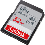 SanDisk Ultra 32GB UHS-I SDXC Memory Card - 120MB/s Read, 10MB/s Write, Full HD Video Ready