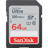 SanDisk Ultra 64GB SDXC UHS-I Memory Card - 120MB/s Read, 10MB/s Write, Class 10, U1