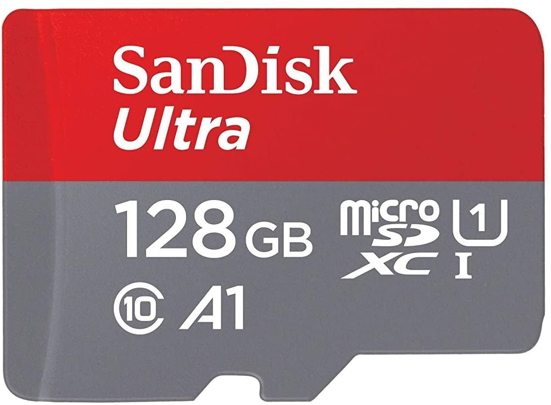 SanDisk Ultra 128GB Micro SDXC UHS-I Card - Class 10, A1, 120MB/s (No Adapter)