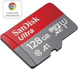 SanDisk Ultra 128GB Micro SDXC UHS-I Card - Class 10, A1, 120MB/s (No Adapter)