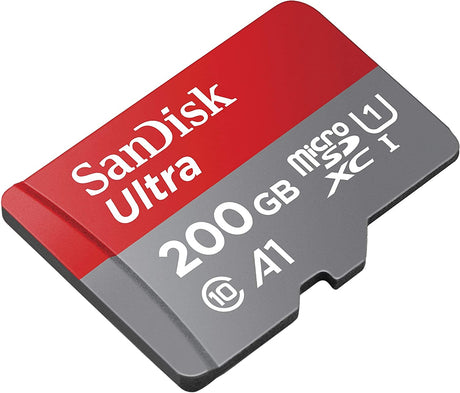 SanDisk Ultra 200GB Micro SDXC UHS-I Memory Card with 120MB/s Speed, A1 Class