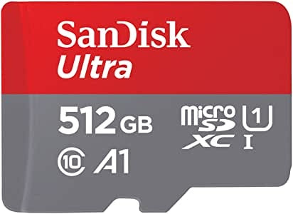 SanDisk Ultra microSDXC UHS-I Card 512GB, A1, 120MB/s - No Adapter Included