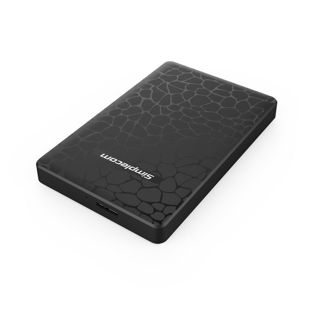 Simplecom SE101 Portable Tool-Free 2.5'' SATA to USB 3.0 HDD/SSD Enclosure - Slim Black Design