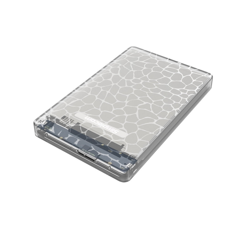 Simplecom SE101 Tool-Free Transparent 2.5'' SATA to USB 3.0 HDD/SSD Enclosure