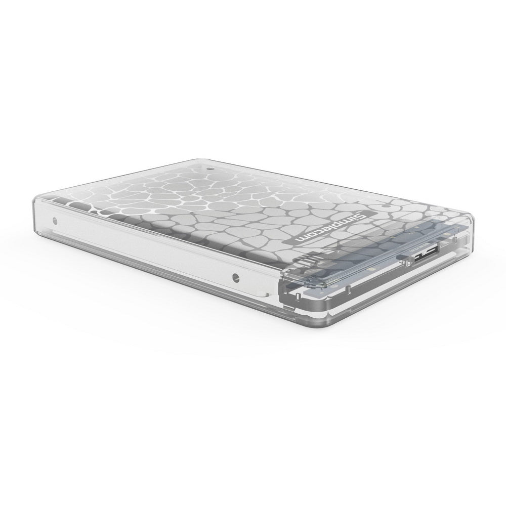 Simplecom SE101 Tool-Free Transparent 2.5'' SATA to USB 3.0 HDD/SSD Enclosure