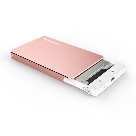 Simplecom SE219 Tool-Free Aluminium 2.5'' SATA to USB 3.1 Type C Enclosure - Elegant Rose Gold Design