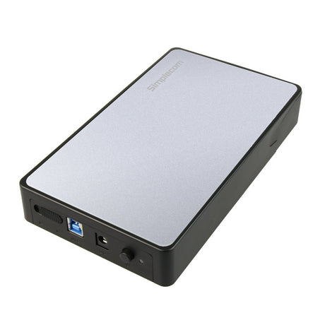 Simplecom SE325 Tool-Free 3.5" SATA Hard Drive Enclosure with USB 3.0 Connectivity - Silver