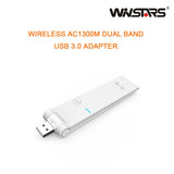 WINSTAR AC1300M Dual Band USB 3.0 Wireless Adapter for HD Streaming and Gaming