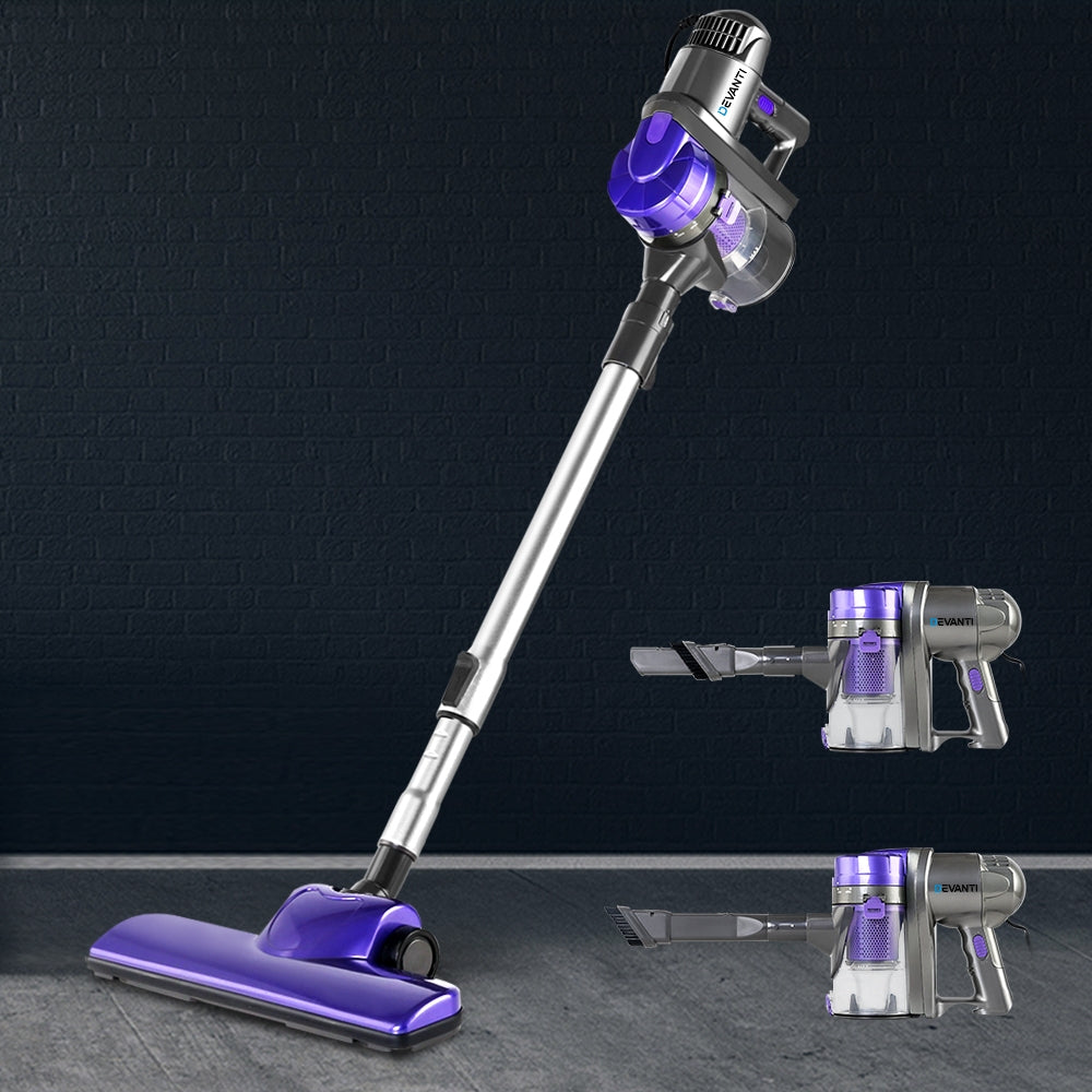 Devanti 450W Purple Corded Handheld Stick Vacuum Cleaner