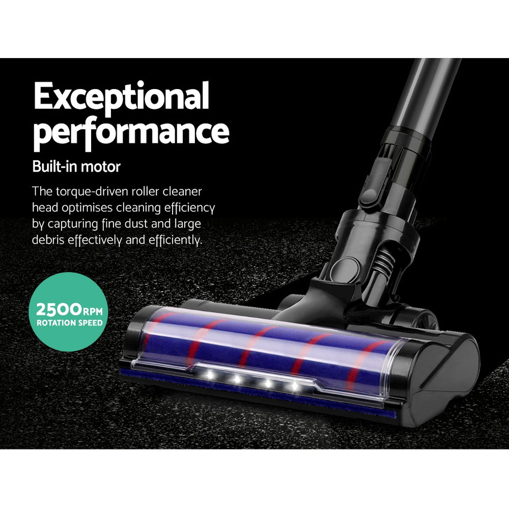 Devanti Cordless Vacuum Cleaner Motorized Roller Brush Attachment