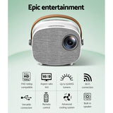 Portable Mini WiFi Video Projector with HDMI, USB, and Built-in Speaker - 1080P HD Home Theater Experience