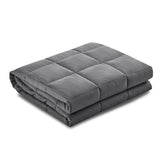 5KG Adult Weighted Blanket - Calming Microfibre Cover for Anxiety Relief in Dark Grey