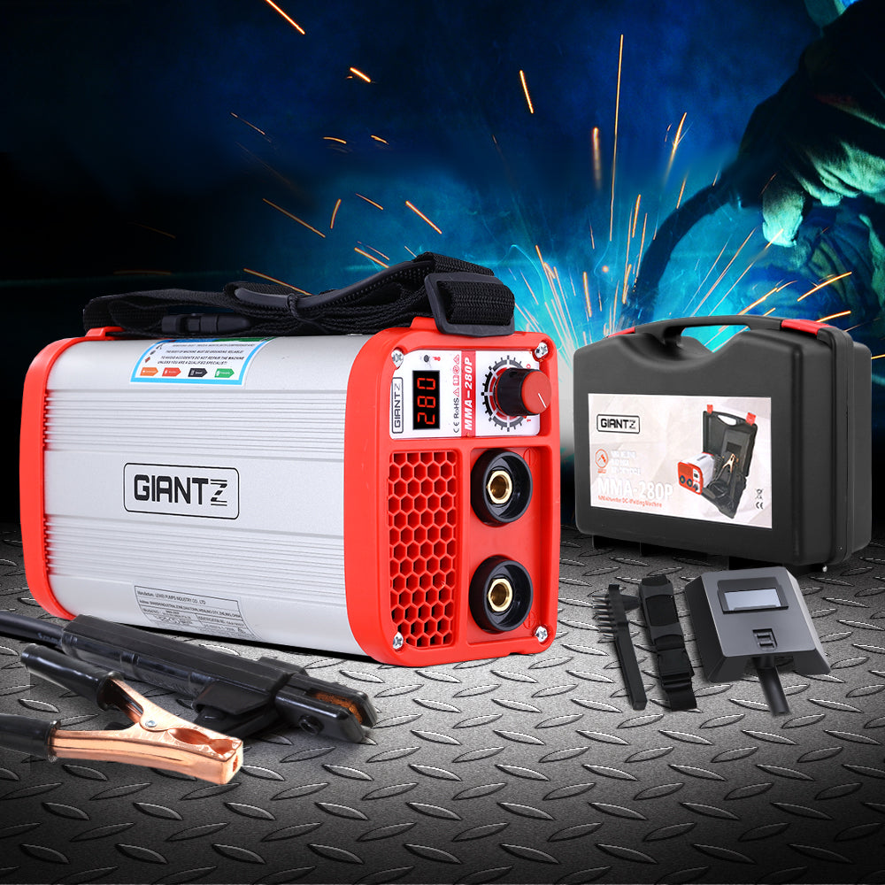 Giantz 280A Portable IGBT DC Inverter MMA Arc Welder with Advanced Cooling System