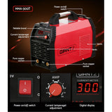 Giantz 300A Portable IGBT DC Inverter MMA ARC Welding Machine with Digital Display and Advanced Cooling System - 45-Degree Angle