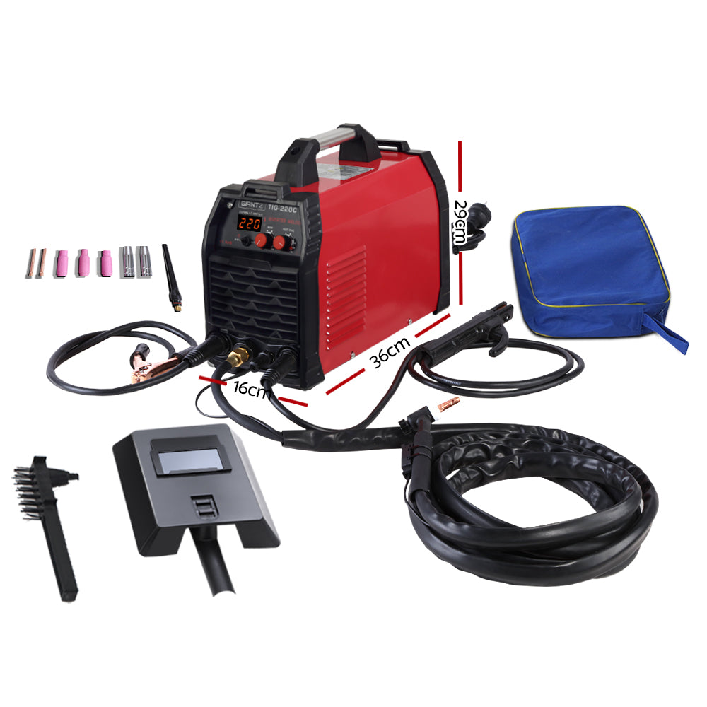 Giantz 220A Portable DC Inverter Welder for TIG/MMA/ARC - Professional Quality Welding Machine