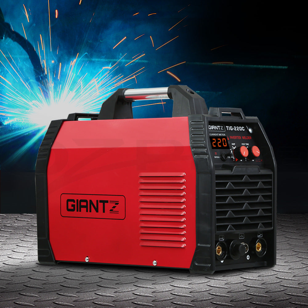 Giantz 220A Portable DC Inverter Welder for TIG/MMA/ARC - Professional Quality Welding Machine