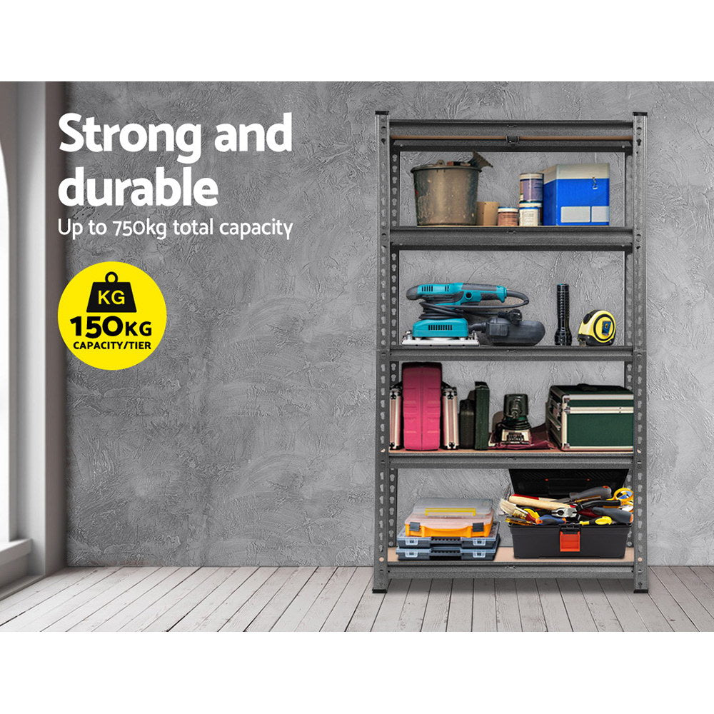 Heavy-Duty 1.5M Metal Steel Storage Shelving Unit for Garage and Warehouse