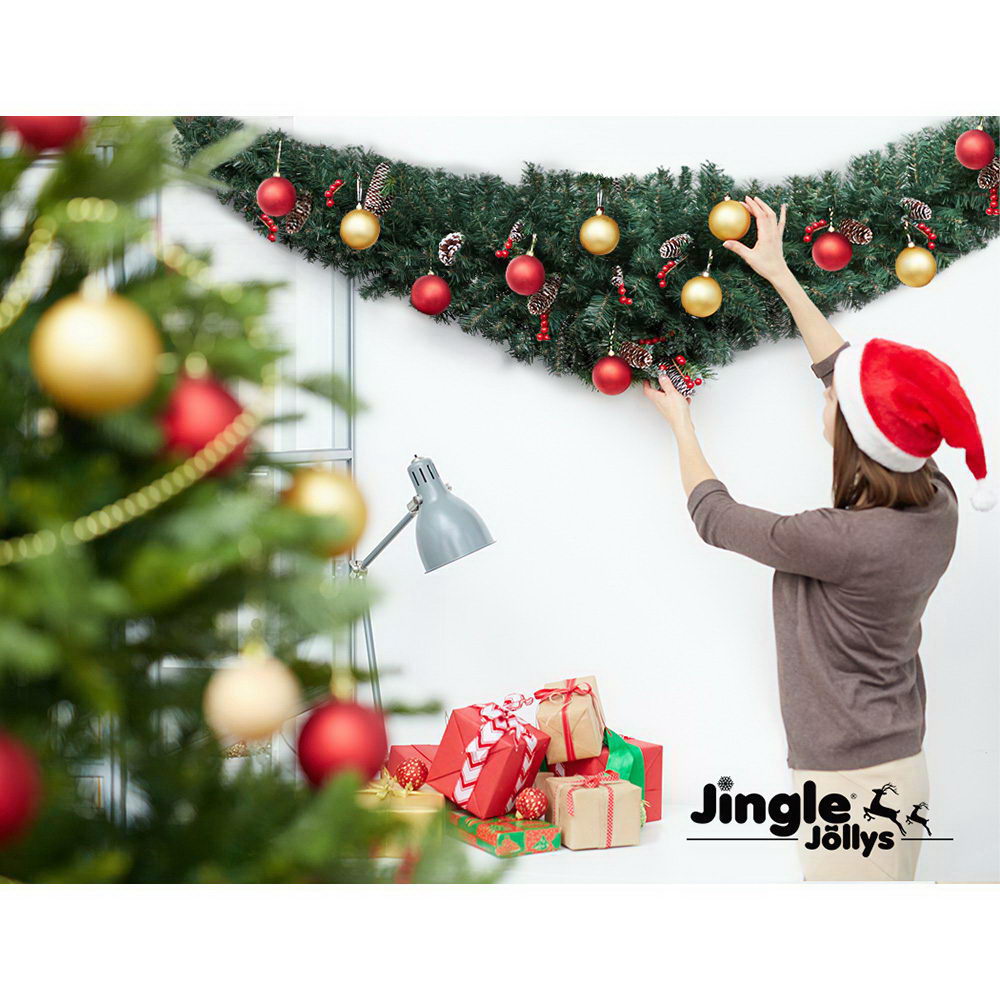 Jingle Jollys 2.1M Christmas Garland for Festive Home Decor