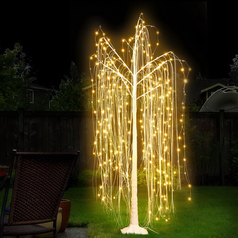 Enchanting 1.8M LED Willow Tree with Warm White Lights for Christmas