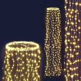 Magical Warm White LED Waterfall String Lights - 720 Bulbs for Christmas and Events