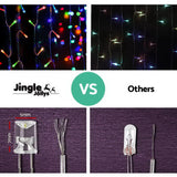 Multicolour 800 LED Christmas Icicle Lights with 8 Effects