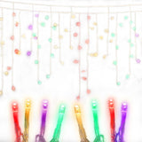 Multicolour 800 LED Christmas Icicle Lights with 8 Effects