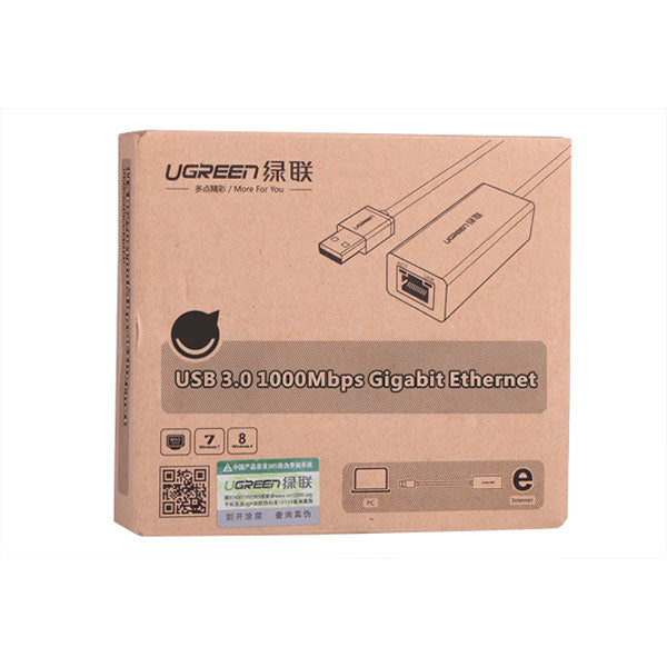 UGREEN USB 3.0 Gigabit Ethernet Network Adapter (10/100/1000 Mbps)