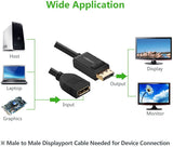 UGreen 0.25M Premium DisplayPort Male to Female Extension Cable (Model 20407)