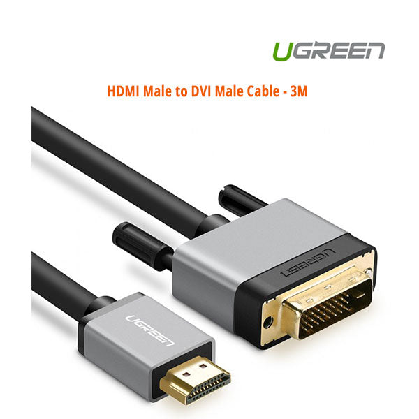 UGREEN 3M HDMI to DVI Male Adapter Cable (20888)