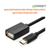 UGREEN USB-C Male to USB 2.0 Type A Female Charge & Sync Cable (Short Length)