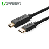 UGREEN 1M Type-C to Mini USB 2.0 Cable - Black (30185)