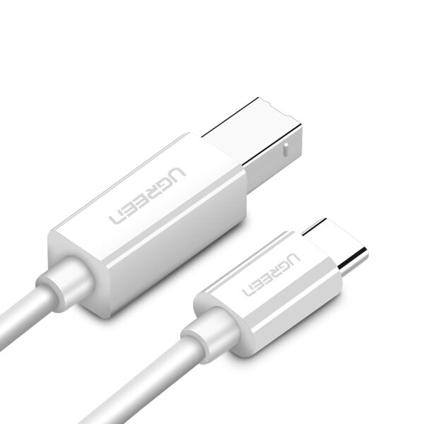 UGREEN 1.5M White Type C to USB-B Cable (Model: 40417)