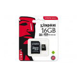 KINGSTON Canvas Select 16GB microSDHC Card with SD Adapter - Perfect for HD Video Recording and High-Quality Photography