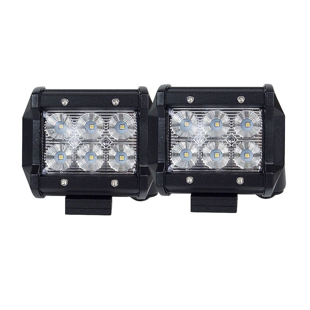 Compact 4-Inch CREE LED Off-Road Work Light Bar with Flood Beam for Driving and Reverse Fog