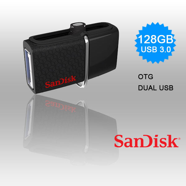 SanDisk Ultra Dual USB 3.0 128GB OTG Flash Drive for Android and PC