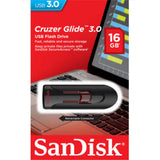 SanDisk Cruzer Glide 16GB USB 3.0 Flash Drive - Secure, Portable Data Storage