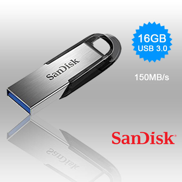 SanDisk 16GB Ultra Flair USB 3.0 Flash Drive - Lightning Fast Transfers up to 150MB/s