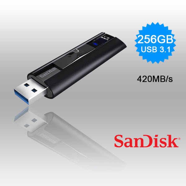 SanDisk 256GB Extreme PRO USB 3.1 Solid State Flash Drive with High-Speed Performance