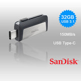 SanDisk Ultra Dual USB Drive 32GB Type-C 3.1 - High-Speed Data Transfer