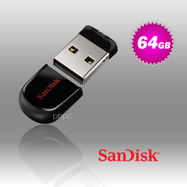 SanDisk Cruzer Fit CZ33 64GB Low-Profile USB Drive