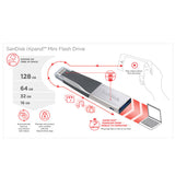 SanDisk iXpand Mini 32GB Flash Drive for iPhone - Grey, USB 3.0