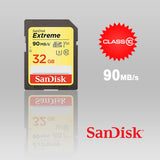 SanDisk Extreme 32GB SDHC UHS-I U3 Class 10 Memory Card with 90MB/s Transfer Speed