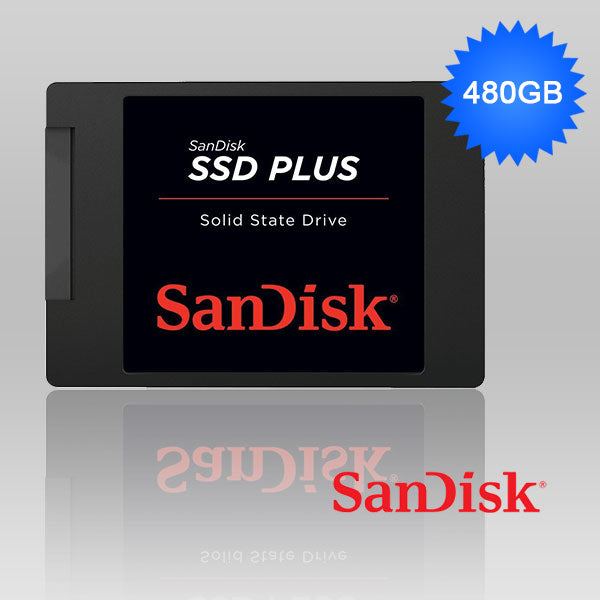 SanDisk SSD Plus 480GB 2.5" SATA III Solid State Drive - SDSSDA-480G