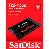 SanDisk SSD Plus 480GB 2.5" SATA III Solid State Drive - SDSSDA-480G