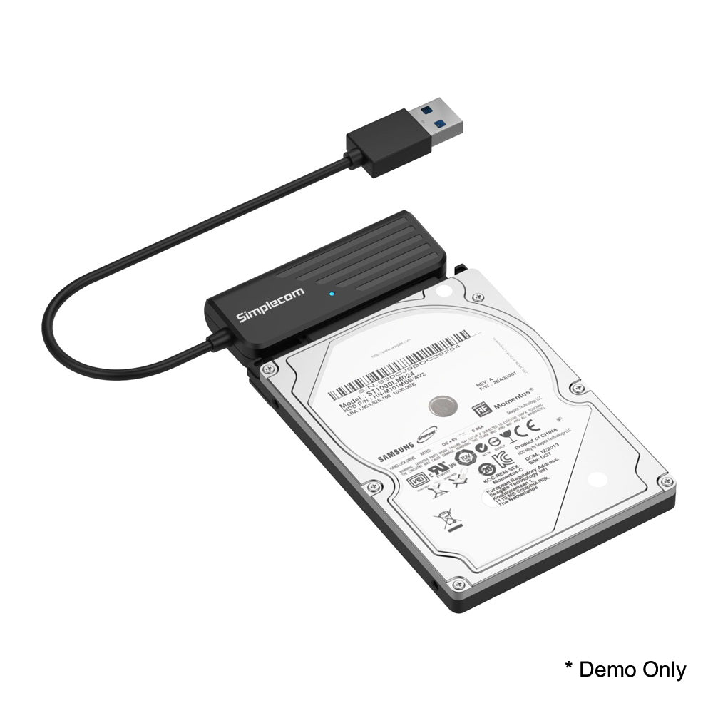 Compact USB 3.0 to SATA Adapter for 2.5" SSD/HDD - Simplecom SA205