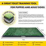 Portable 3-Layer Dog Potty Trainer with Odour Control – 76 x 50cm