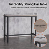 Nordic Industrial High Bar Table - Stylish Modern Design 120cm