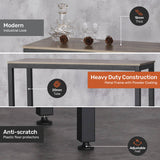 Nordic Industrial High Bar Table - Stylish Modern Design 120cm - Rear View