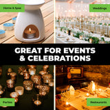 720-Pack Unscented White Tealight Candles for Weddings, Parties, and Home Décor